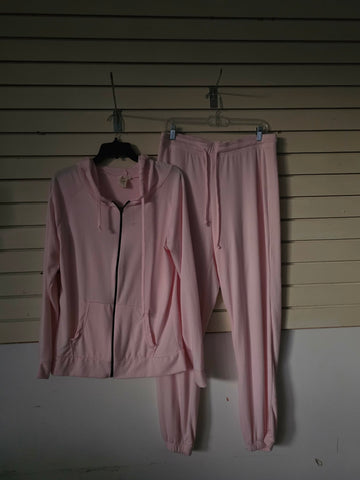 Pink hoodie and joggers set