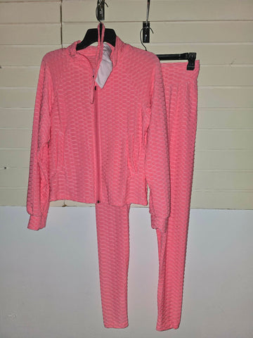 Pink joggers set