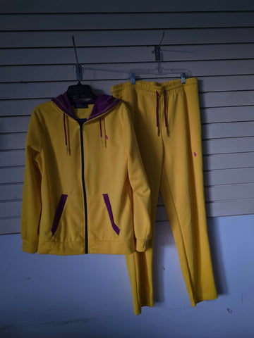 Yellow Polo joggers set